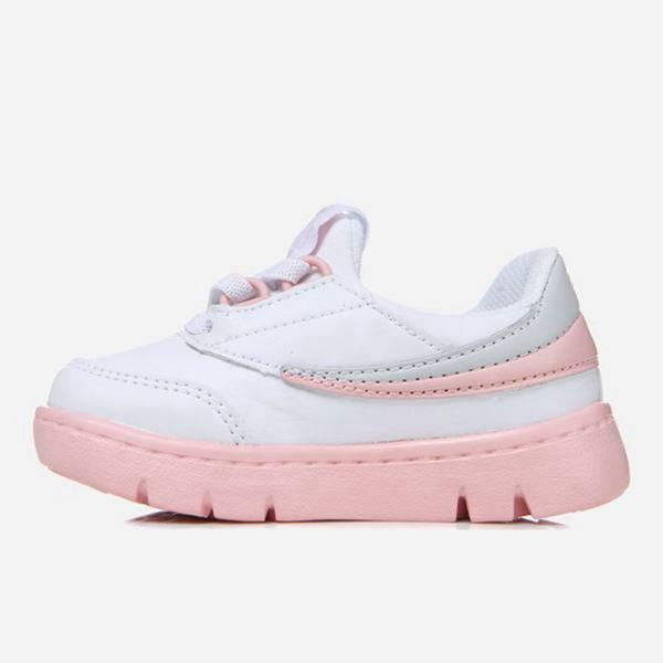 Fila Ot Flex Kd Girl's Lifestyle Shoes - White/Grey,NZ 182-40259